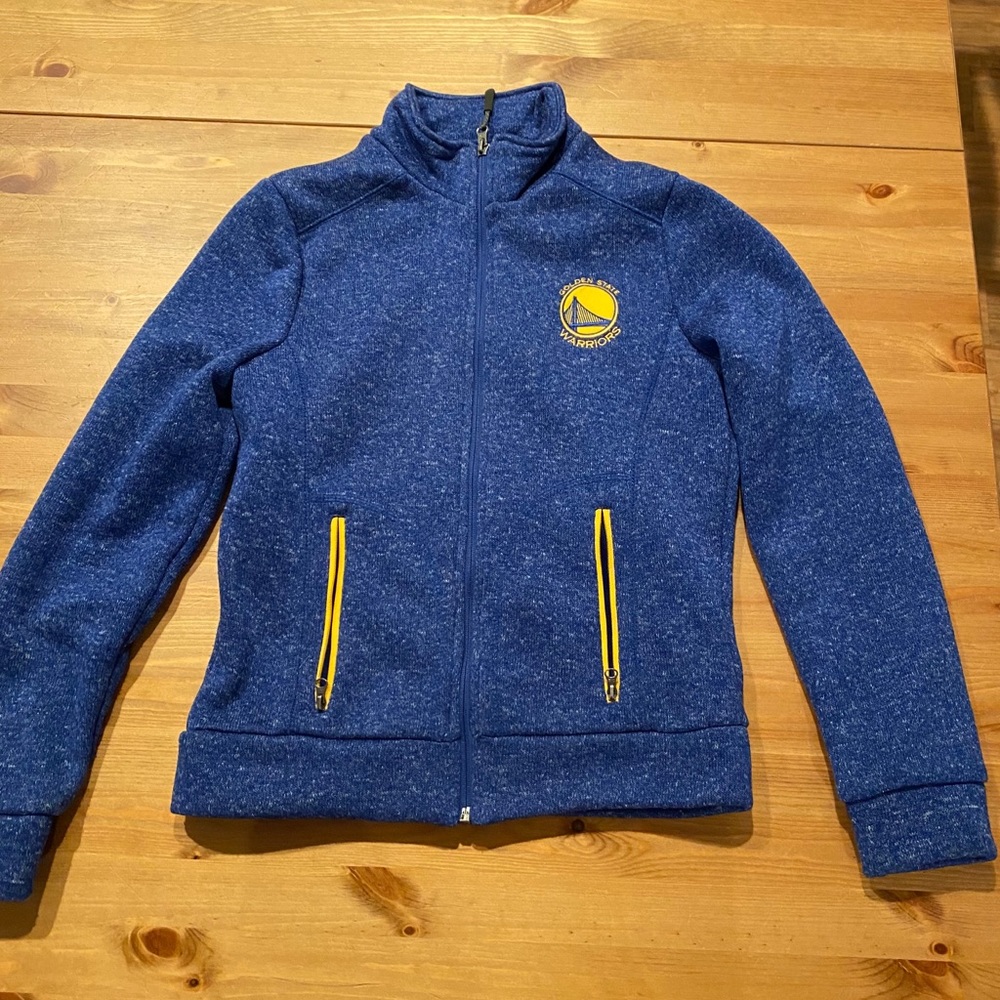 WARRIORS blue fleece jacket